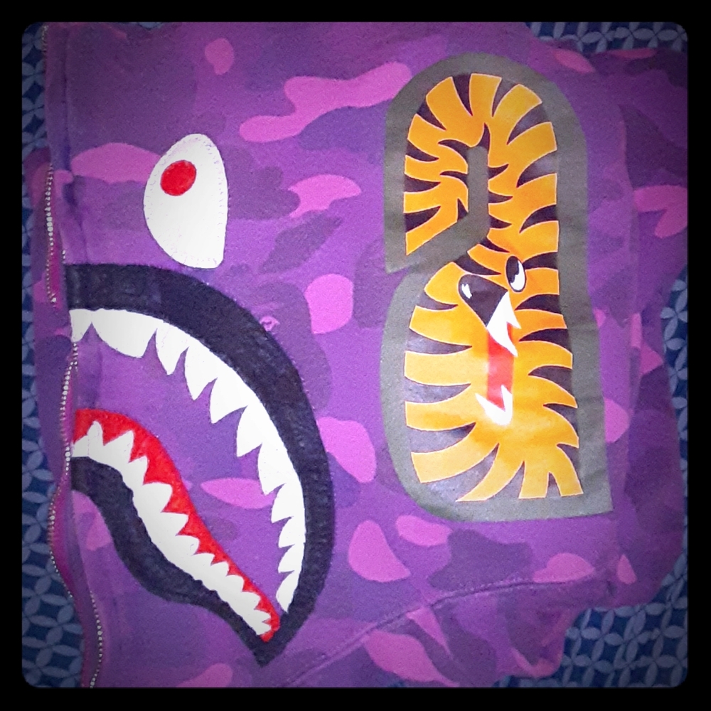 Purple bathing ape hoodie